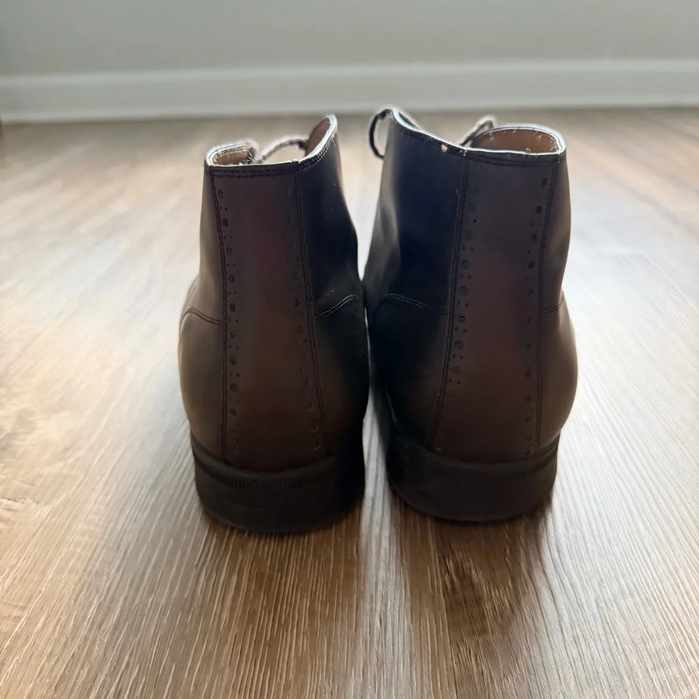 Cole Haan Mens GrandOS Judson‎ Chukka Boots Size 13 M Dark Brown Leather Lace Up